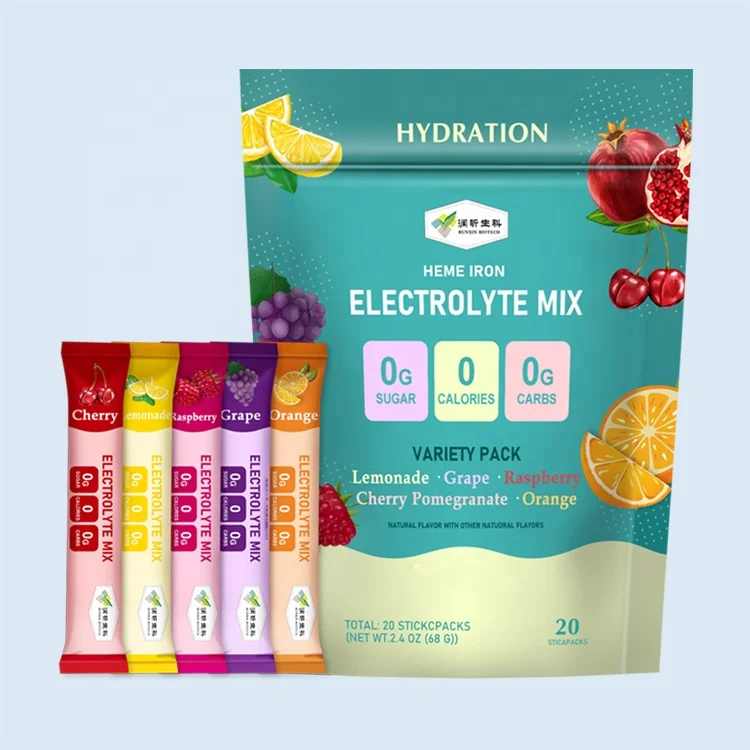 OEM Workout Recovery Packets Heme iron Vitamin Mixes Electrolyte Powder