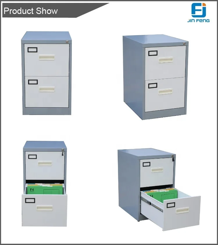 Cheap Knock Down Vertical 2 Storage Drawer Office Steel Drawer Filing Cabinet