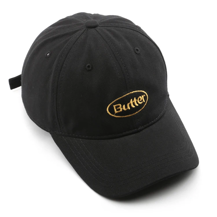 High quality cap embroidery hats custom baseball caps embroidered dad hat with brand woven tag