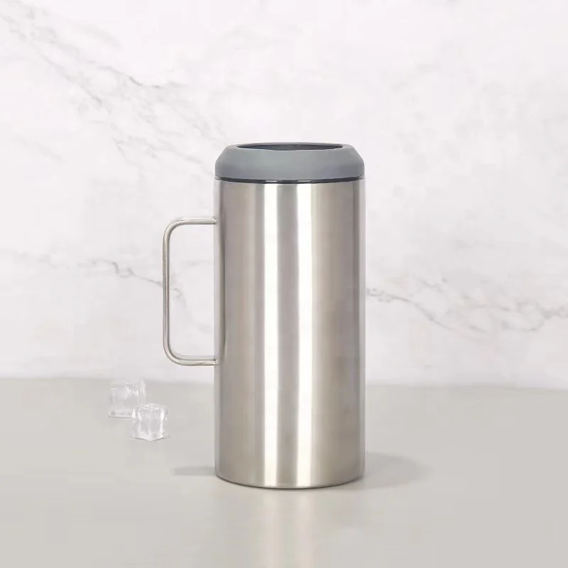 2022 Custom 40oz Stainless Steel Double Wall Large Capacity Beer Bottles Cooler Beer Holder Outdoor Beer Bottle With Handle