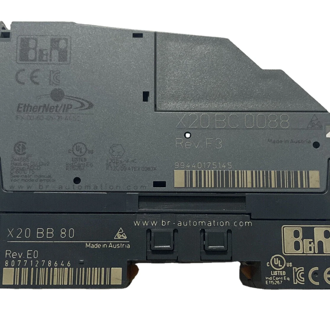 B & R X20BC0088 контроллер шины EtherNet/IP адаптер (подчиненный) с нижним устройством