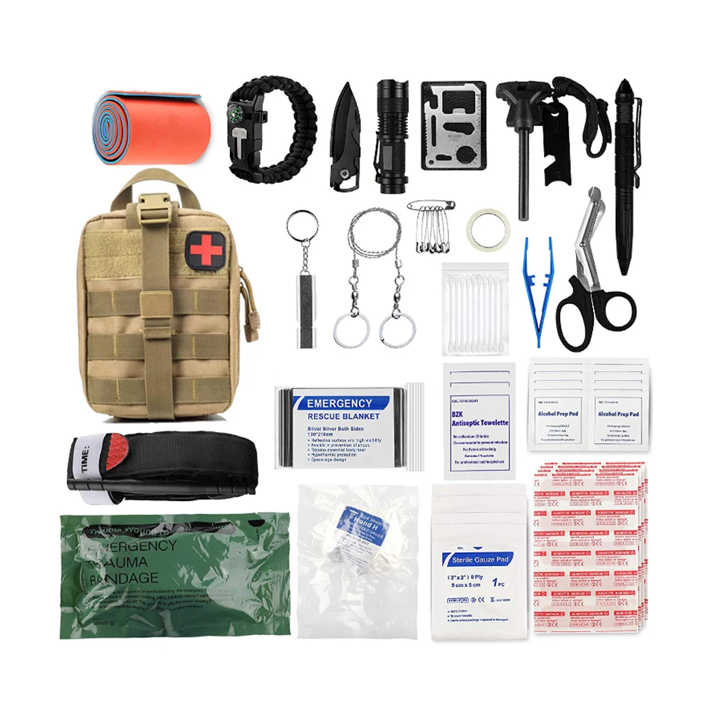 Outdoor multi function emergency rescue kit rescue equipment set