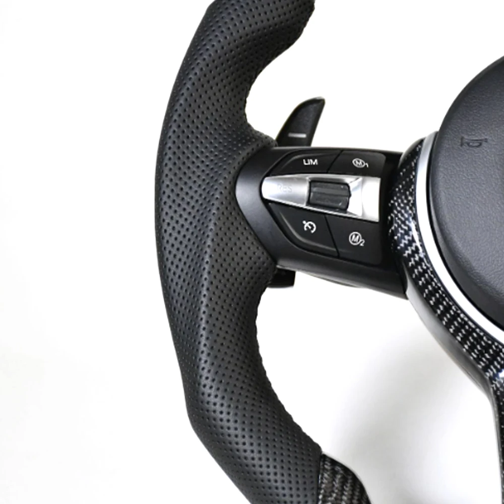 High Performance Audio Control Button Switch Direksiyon Carbon Fiber Steering Wheel For BMW convertible f12 6 series f30 f35 f80