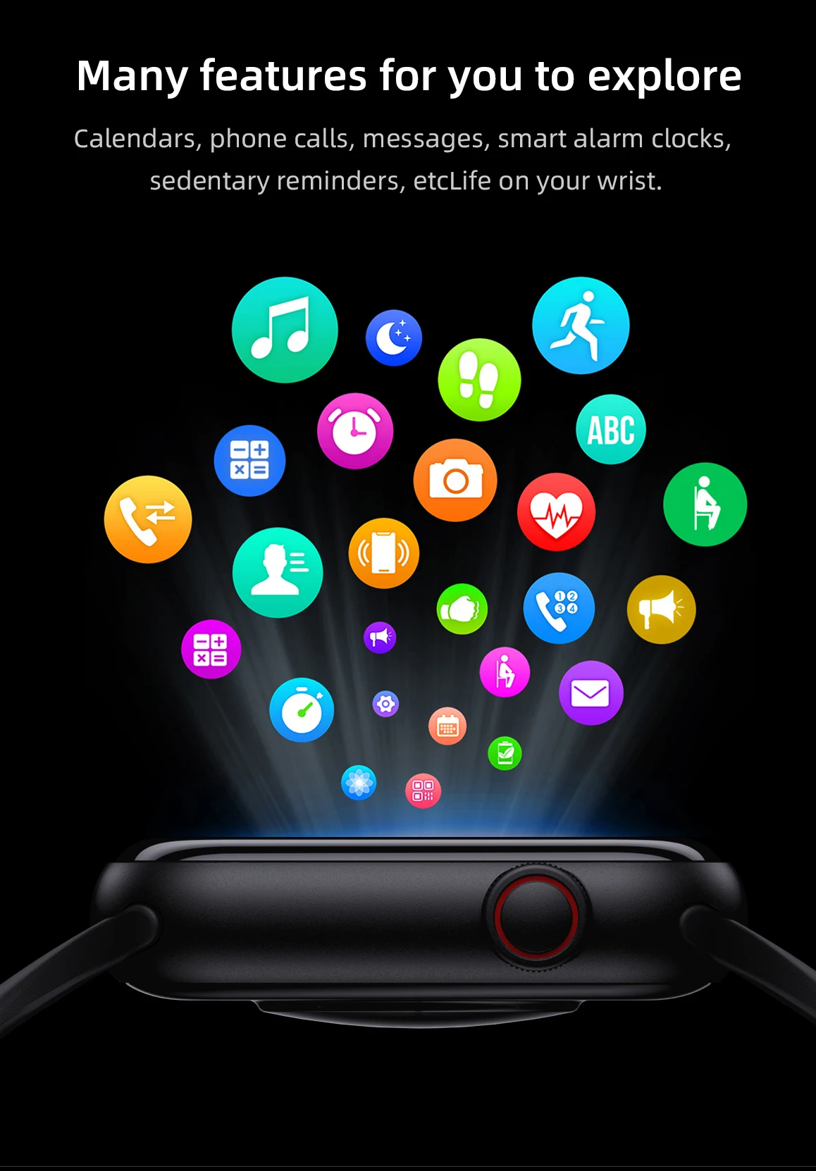 Custom Original Series Ip68 Waterproof Call Smart Watch Blood Pressure Monitor Smart Watch