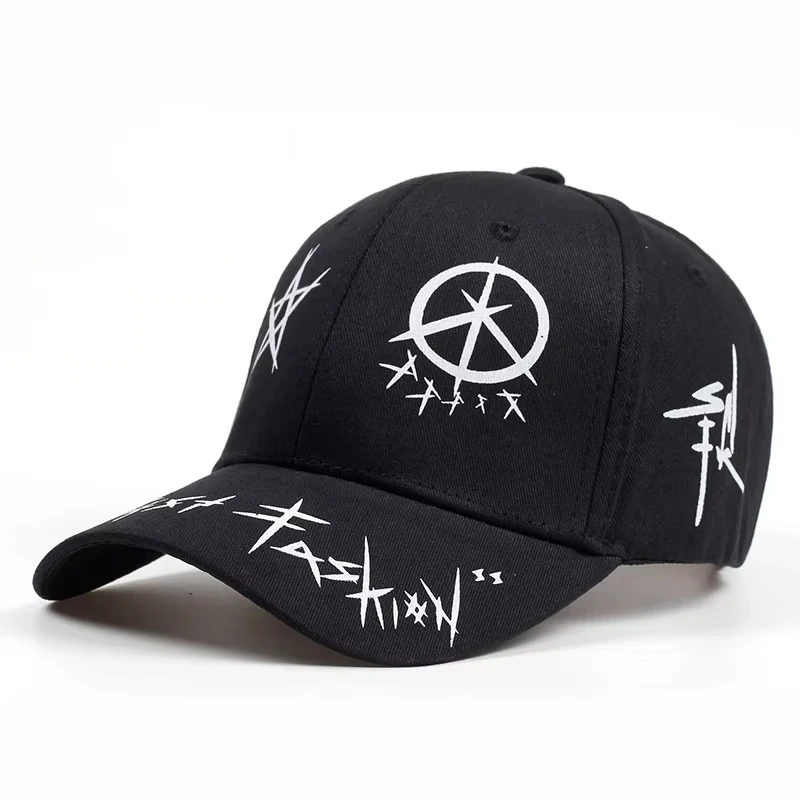 New Summer Baseball Cap Graffiti Sun Caps Hip Hop Visor Spring Hat Adjustable Snap-back Hats For Women