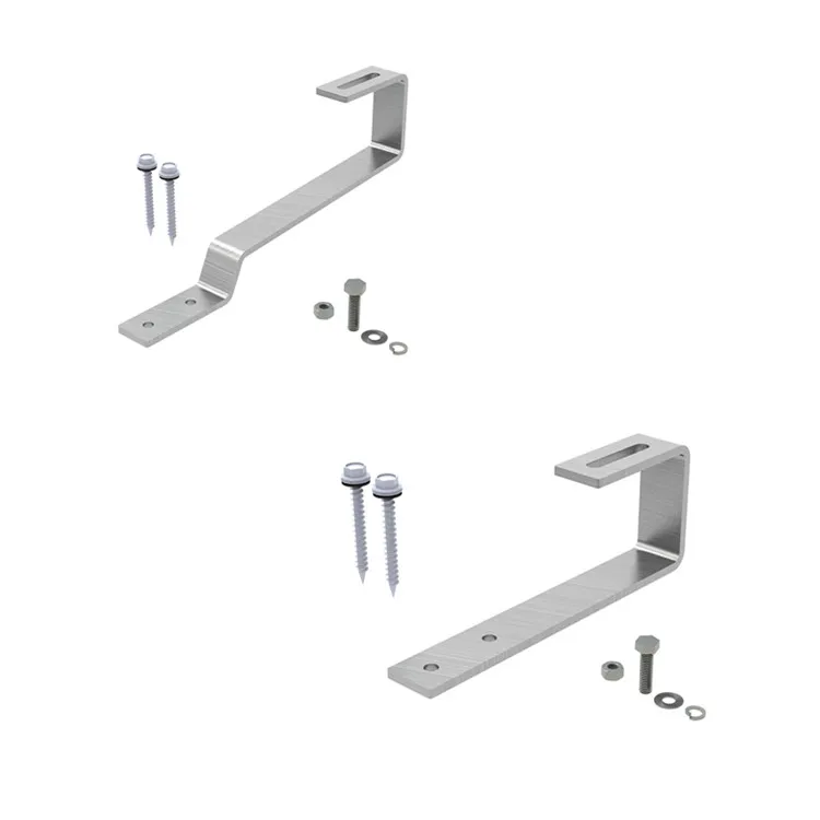 HF Factory Prices Universal Design Solar Panel Tile Roof Hooks Mounting Bracket