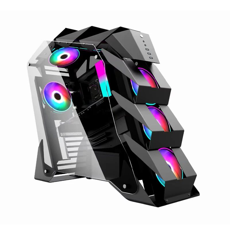New professional game player Special shape Oem Best-selling gaming office computer case   computer cases & towers ATX anime