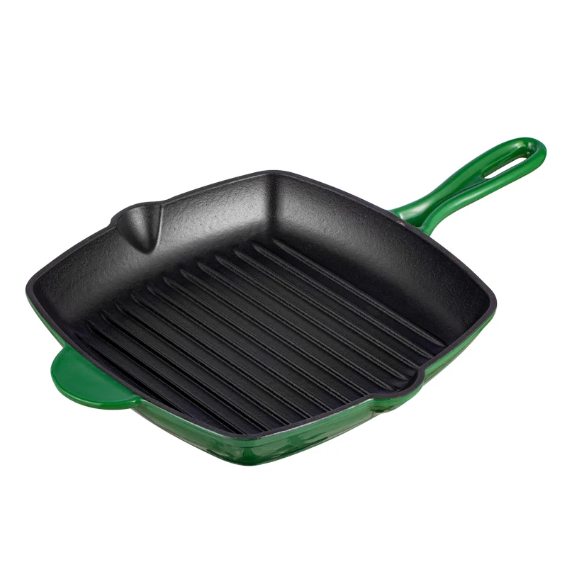 5 Pcs Enamel Cast Iron Set Including Dutch Oven Grill Pan Skillet Cooking Casseroles Cookware Set