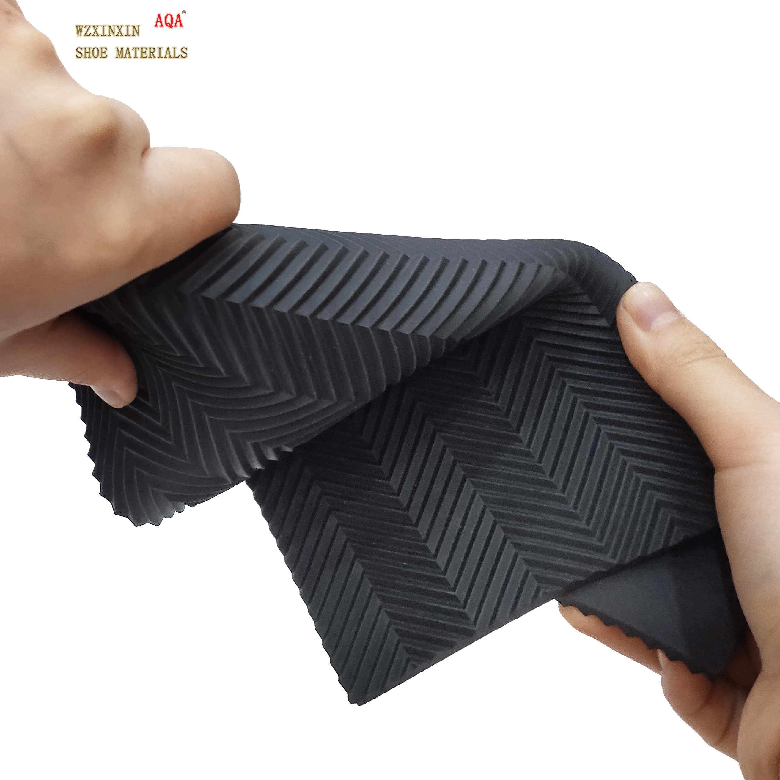 Environment  friendly recyclable material straight wave design rubber sheet various design outsole sheet for slipper and sandals