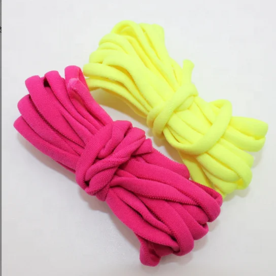 large Manufacturer polyester spandex 5mm flat Dyed many colorful colors earloop elastic rope for face mask