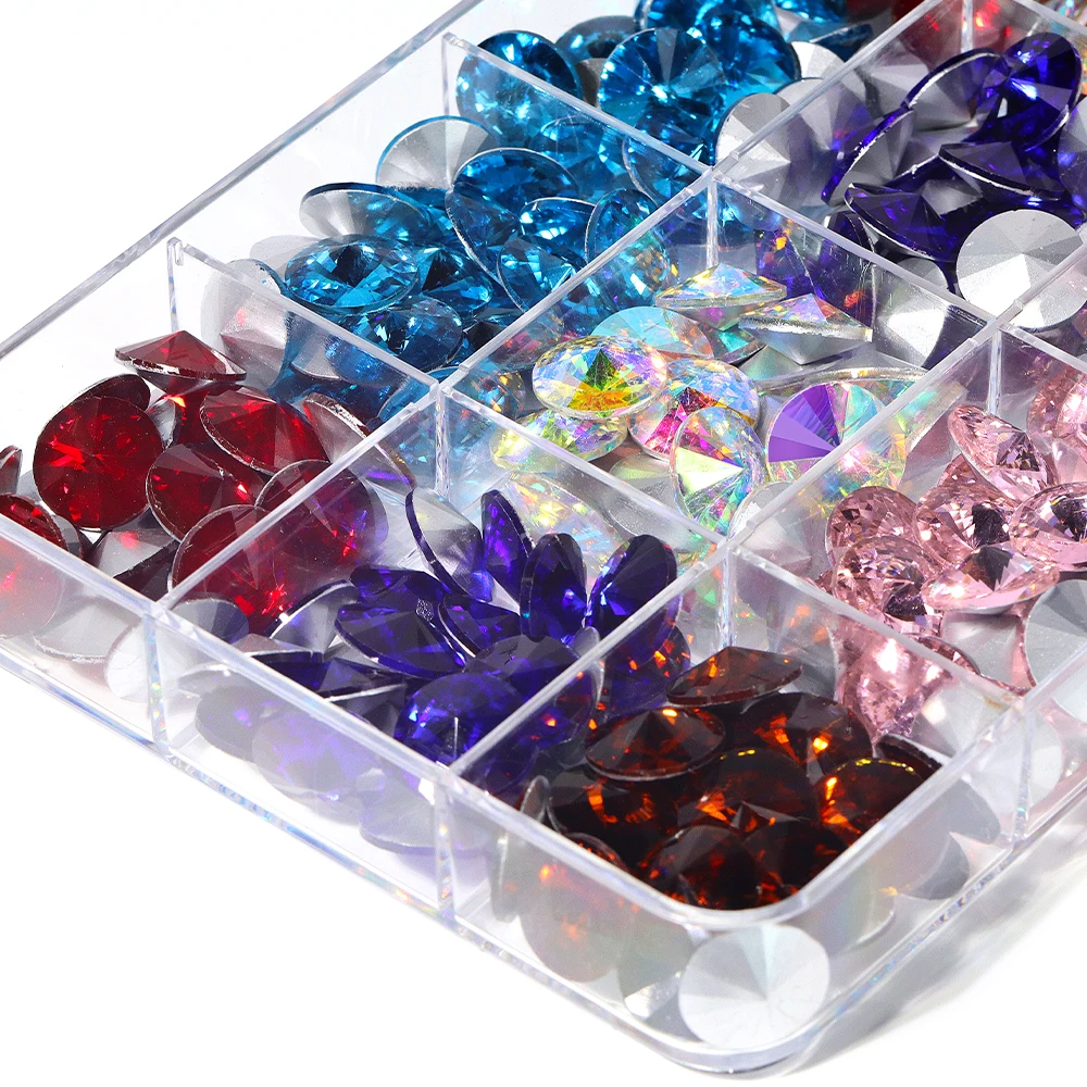 Кристаллы для ногтей K9 Glass Vitrail Light Color Point Back, Модные Стразы для ногтей, товары, 3D Стразы для дизайна ногтей