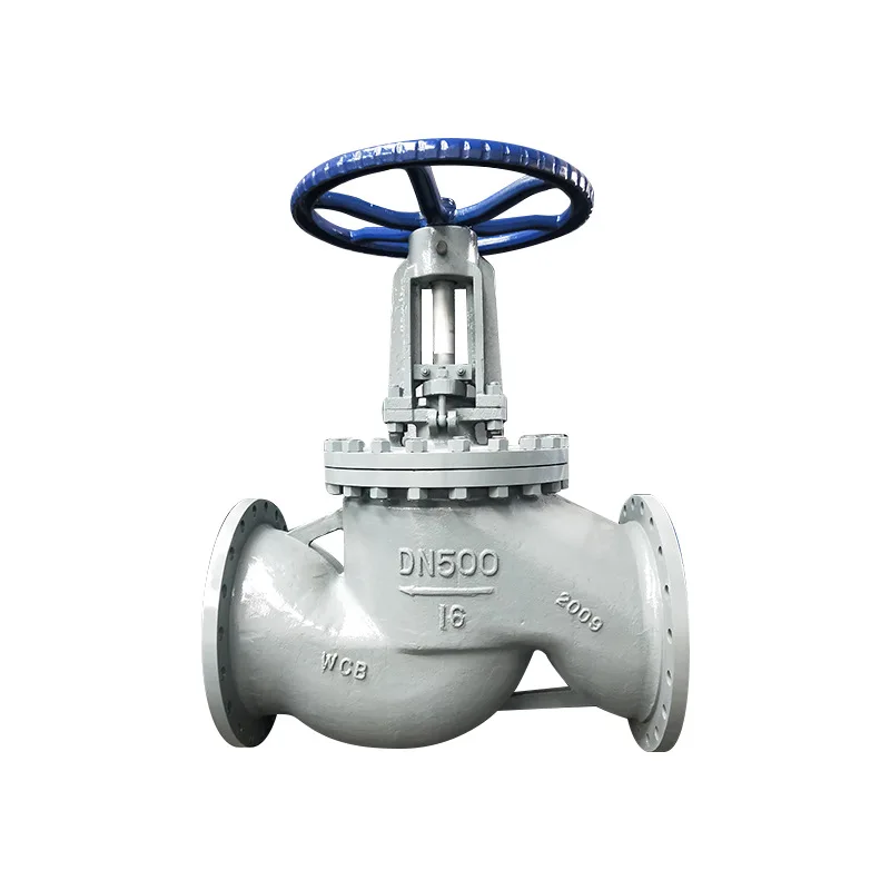 PN16 DN500-DN600 WCB carbon steel flange large diameter globe valve