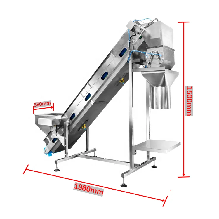 Customized auto 5kg 10kg 25kg single head belt linear weigher potato onion belt filling packing machine