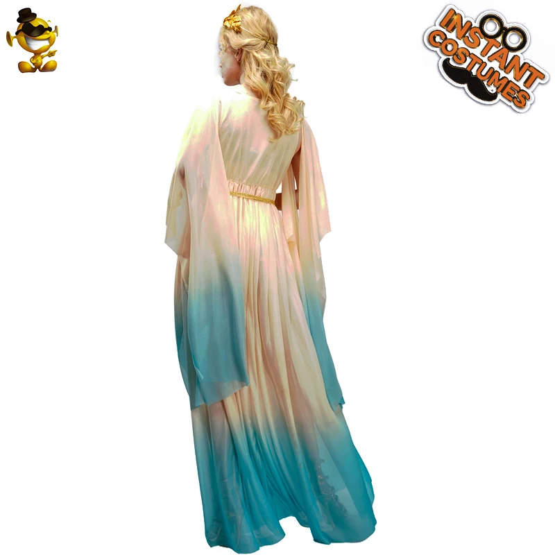 Beautiful Cosplay Party Fancy Dress Women elegant Greek stage performance Goddess Dress Costume