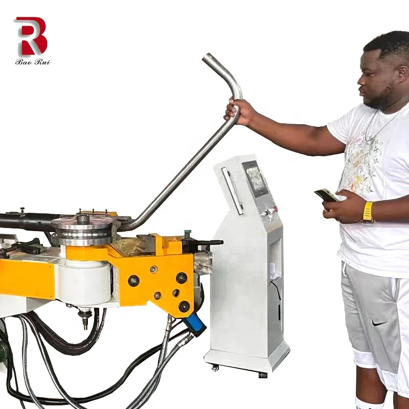 Full automatic hydraulic CNC servo pipe bender square tube Circular tube exhaust pipe bender