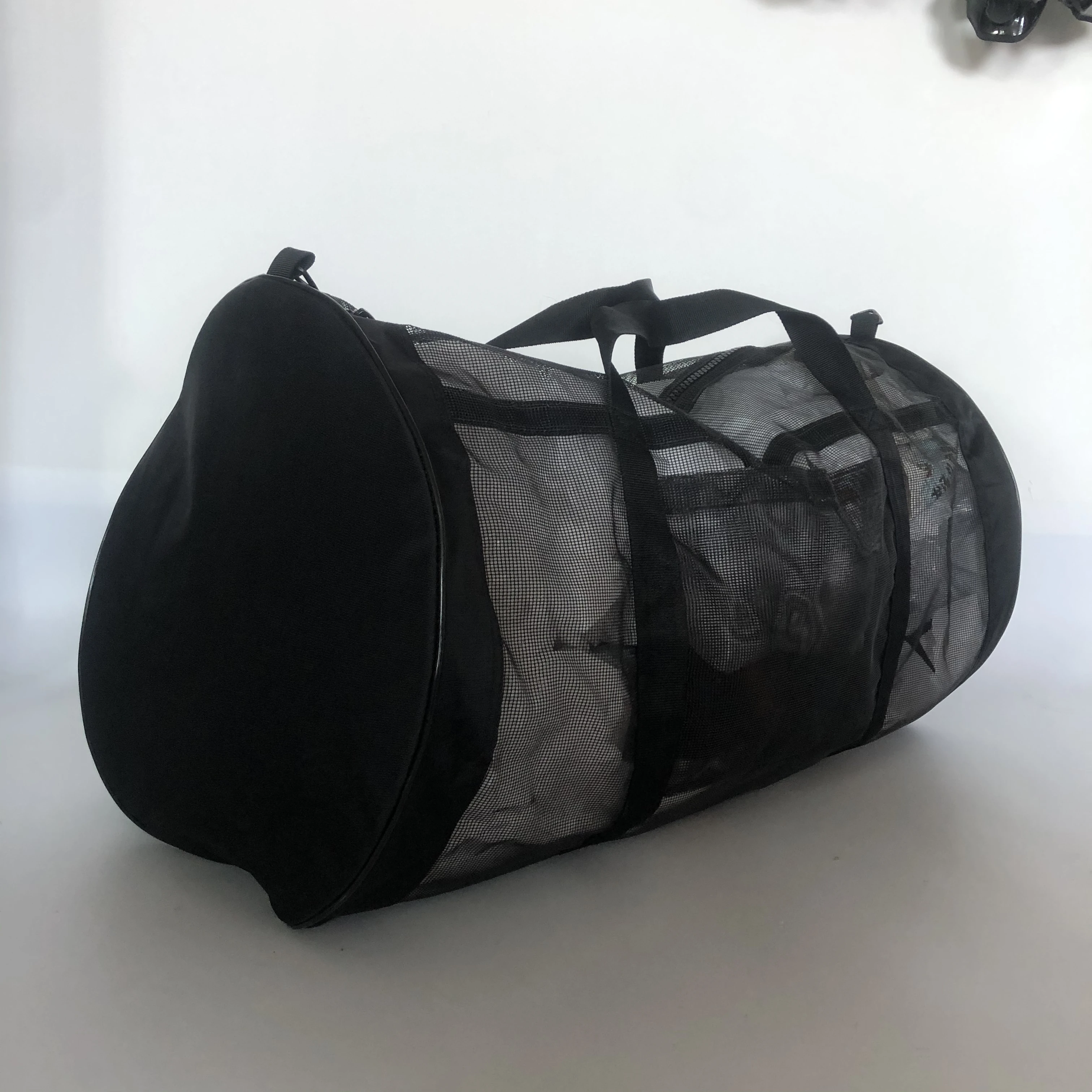 DPR Diver Duffle Mesh bag Diving Bag Heavy duty mesh with nylon /  zipper on top / extra shoulder strap