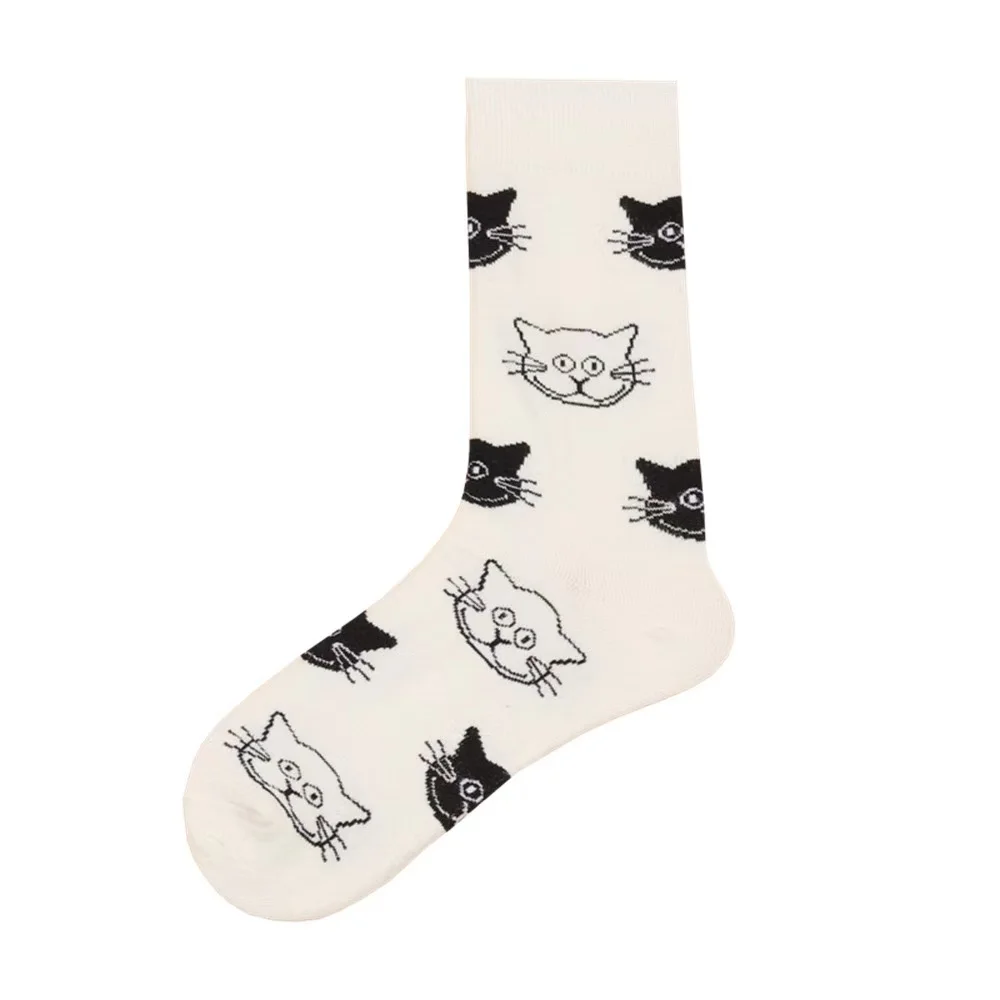 Autumn And Winter New Geometric Men Socks Fruit Women Street Socks