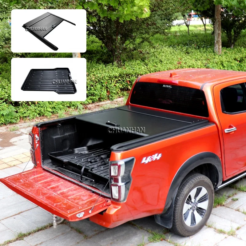Pickup aluminum roller lid shutter hard tonneau cover gmc sierra truck bed cover for tundra mitsubishi l200 isuzu dmax 2021