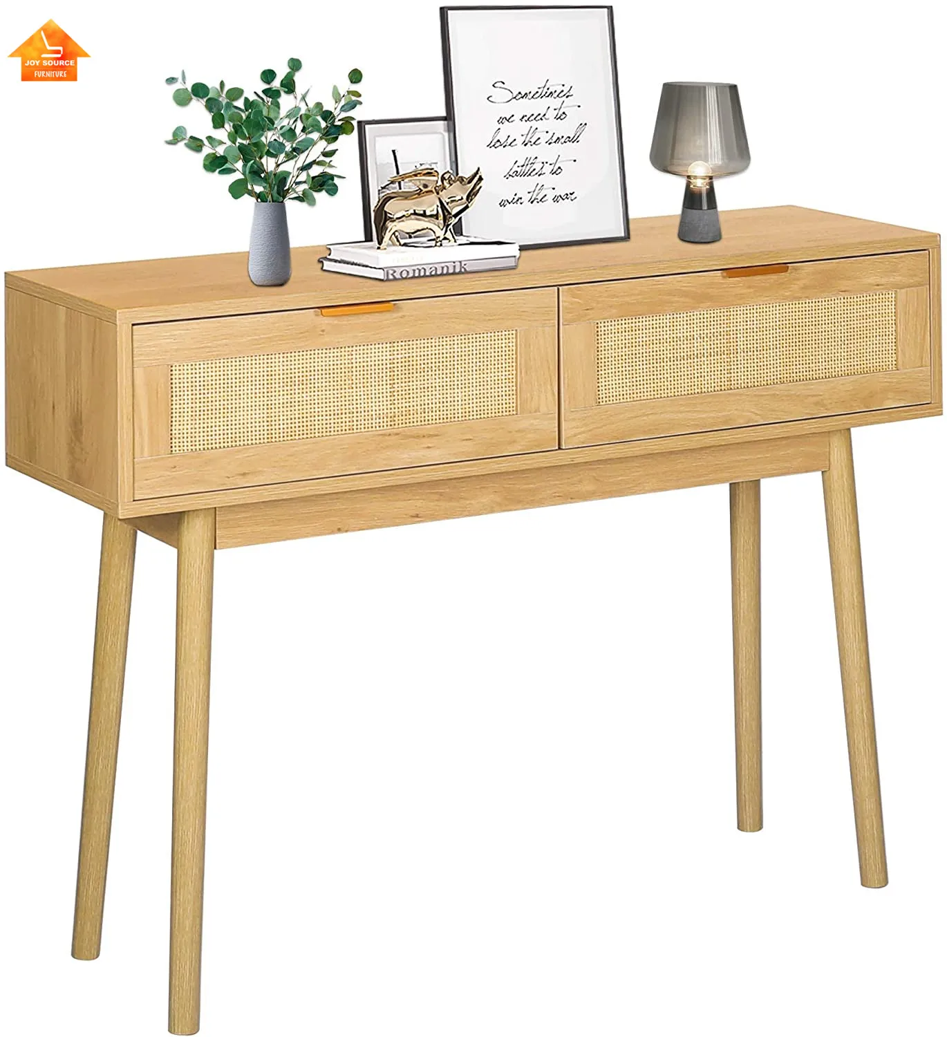 Wooden hallway rattan entryway table  fashion console table hallway table for living room