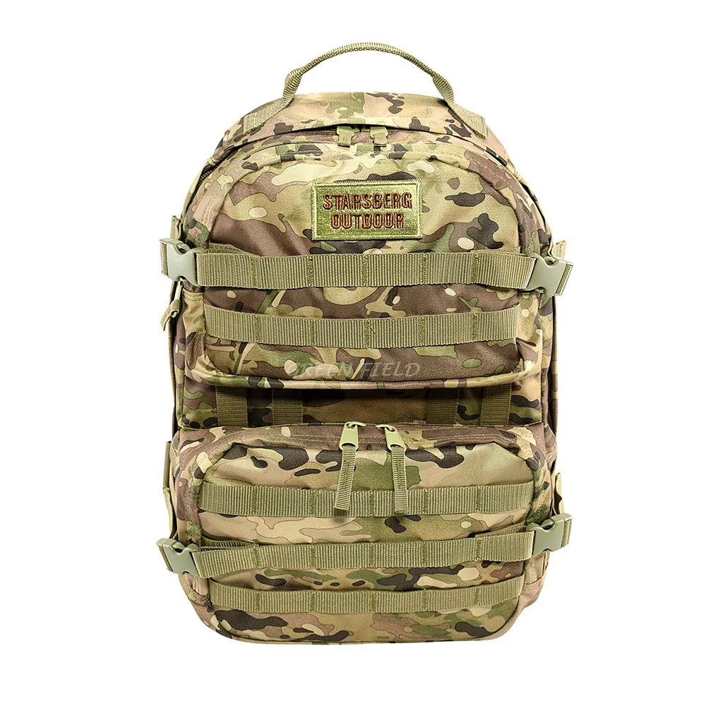 High Quality Camouflage Mochila Hiking Bac Pack Hunting Camping Backpack Bag Waterproof Polyester BSCI Unisex Zipper & Hasp