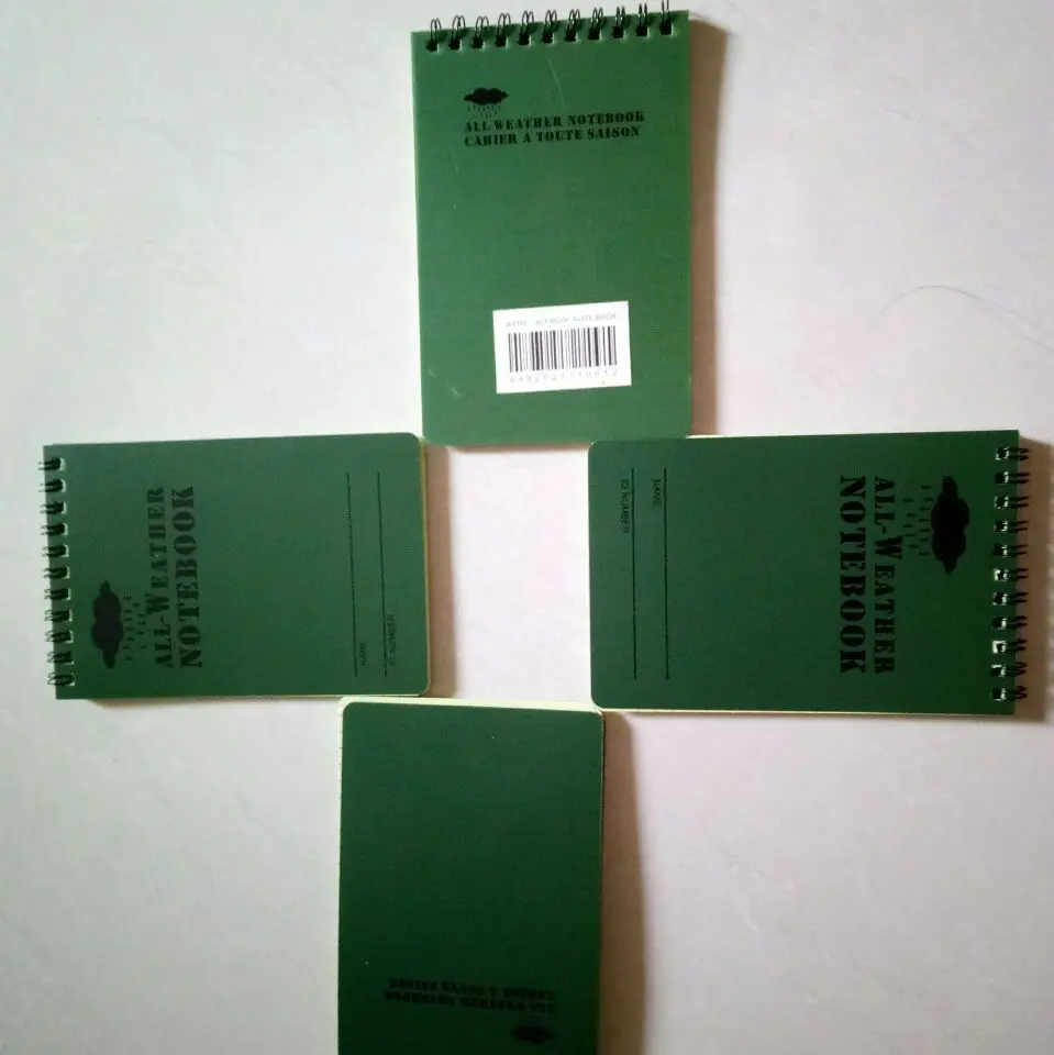 Tactical Waterproof Notebook Spiral Notebook for Hunting Custom Printed LOGO