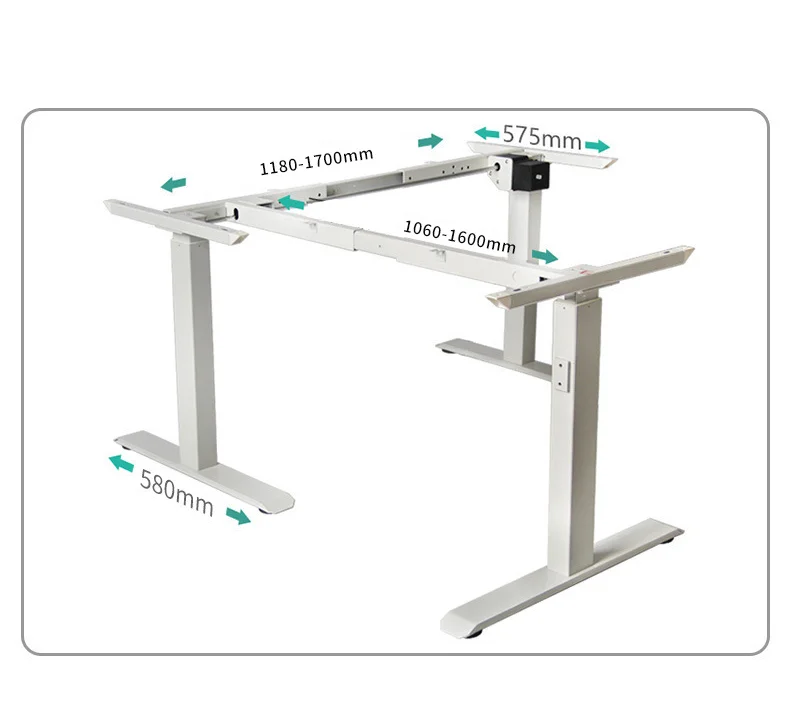 L Shape Height Adjustable Computer Desk Gaming Table for Computer Electronic Desk Home Office Furniture