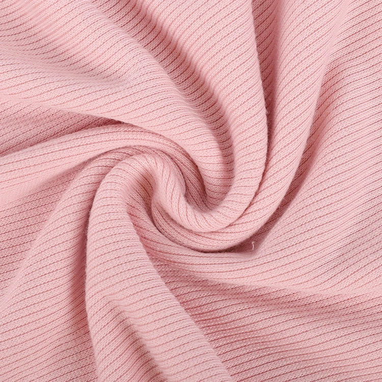 
Wholesale Customized 48%Poly 48%Rayon 4%Spandex So Soft Stretch Rib Fabric For Shirt Blouses Dress 