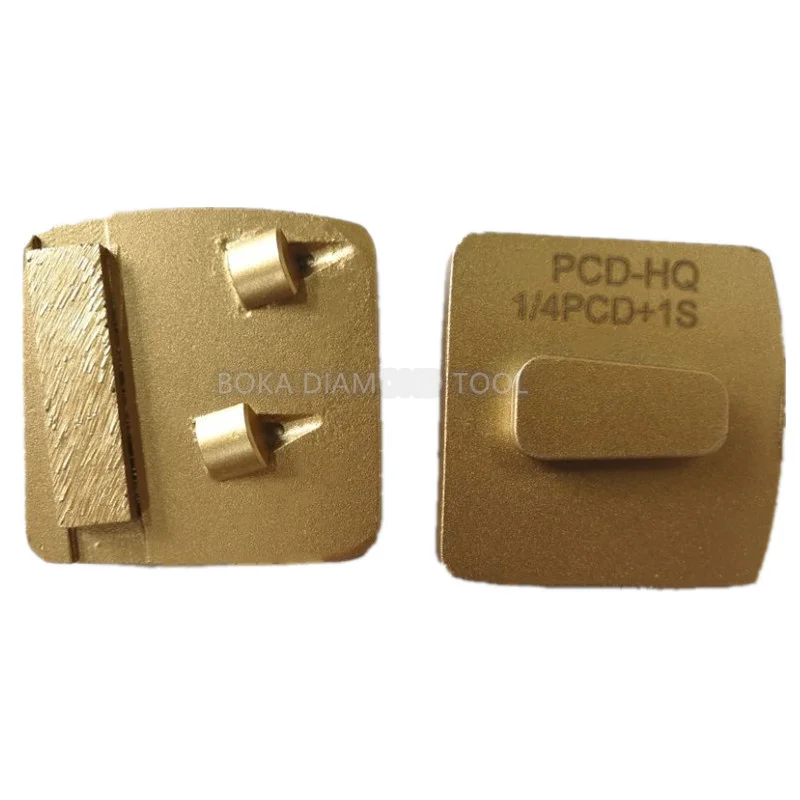 High quality Redi-lock trapezoid split PCD scraper plate for grinding epoxy remove mastic concrete floor diamond polishing pad