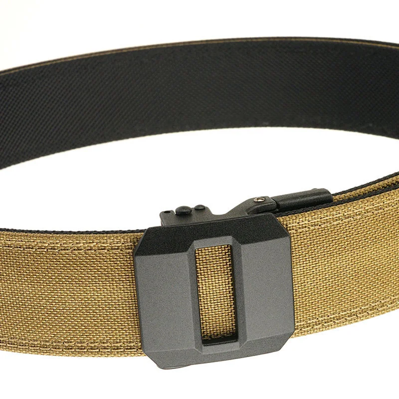 Custom Nylon Tactical Belt Heavy Duty Utility EDC Business Outdoor Sports Quick Release Metal Automatic Buckle Wholesale