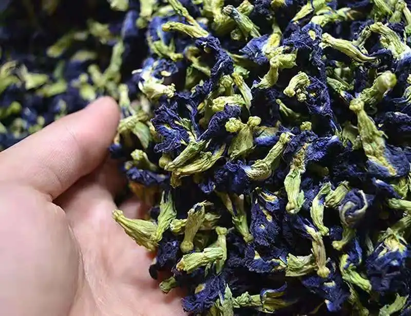 
Wholesale natural herbal slimming flavored edible tea Dried Blue Butterfly Pea Flowers with private label 