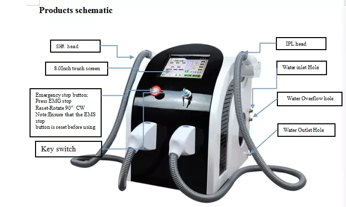 
2 in 1AFT opt skin rejuvenation machine OPT hair removal SHR IPL Laser Beauty Equipment/Portable Elight 