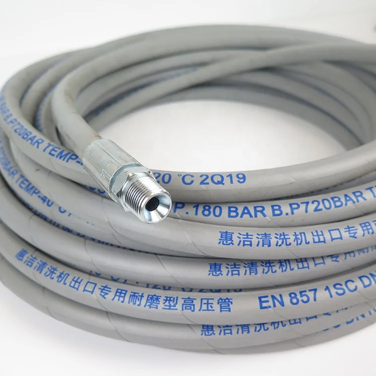 High Temperature Resistance Oem&Odm Smooth Surface Soft Flexible Sae 100 R1 1Sn Water Jet High Pressure Car Washer Hose