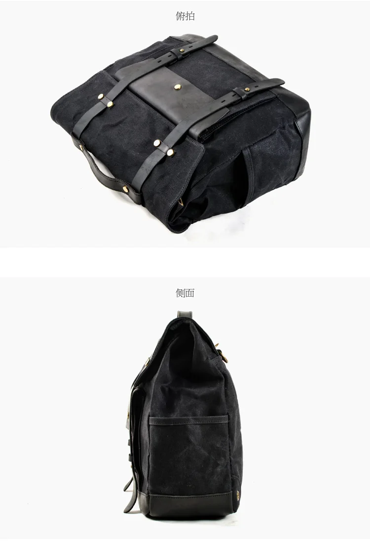 Retro motorcycle side bag universal waterproof motorcycle rider helmet bag