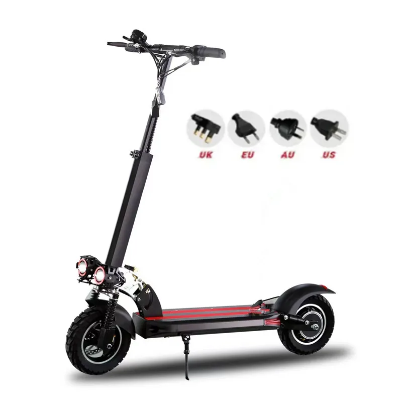 48V 12.5AH acceleration motor foldable 1200W electric scooter with 10-inch off-road wide tire