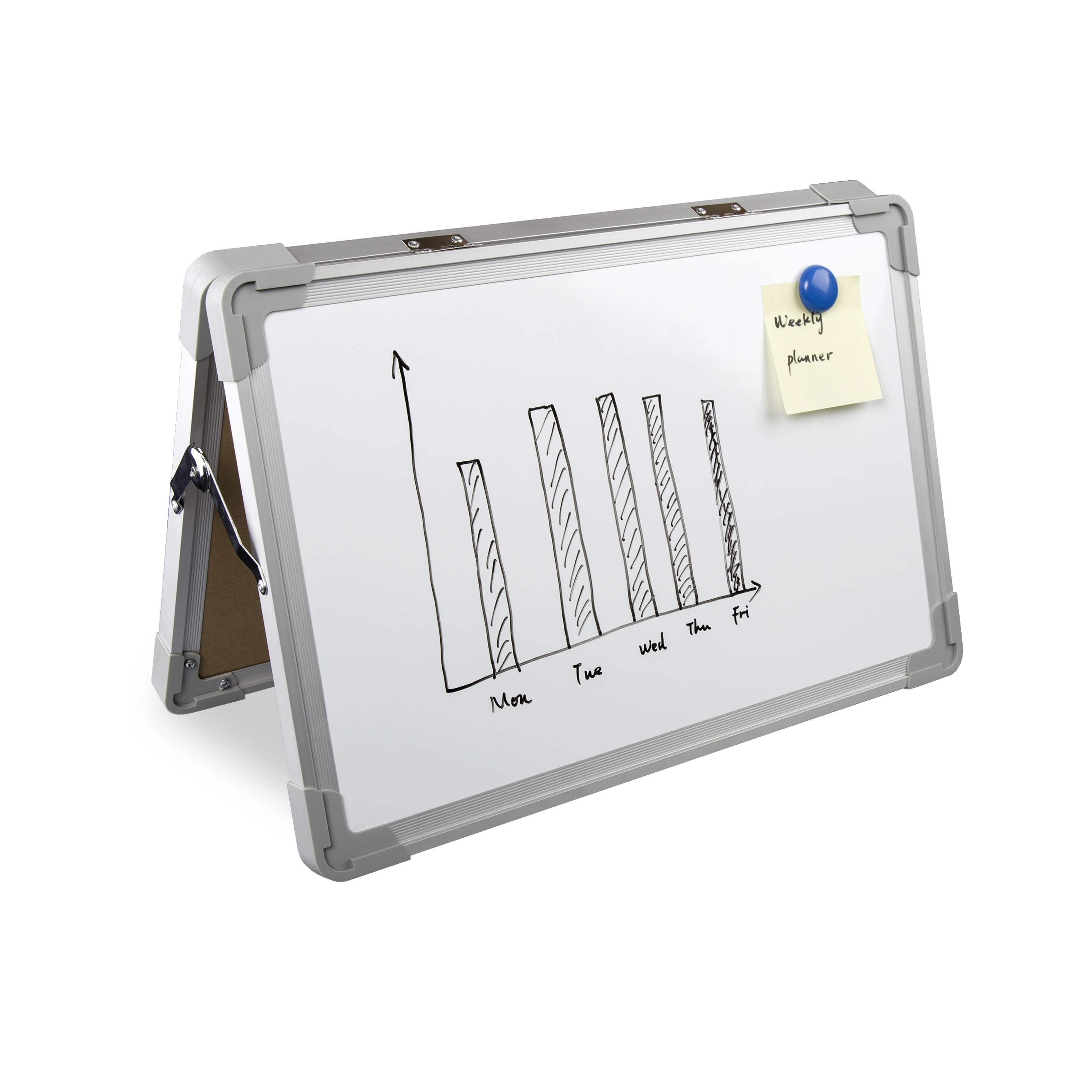 OEM Factory Wholesale 12x16 Portable Double Sided Mini Dry Erase Magnetic Whiteboard Foldable Desktop Sublimation White Board