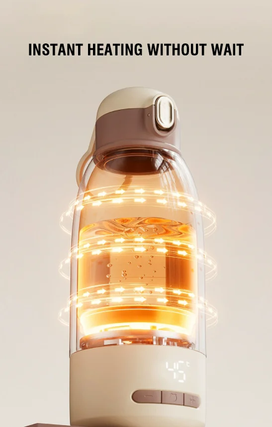 Hot Selling Portable USB Rechargeable Wireless Travel Outdoor Feeding Smart Milk Wireless Baby Bottle Warmers
