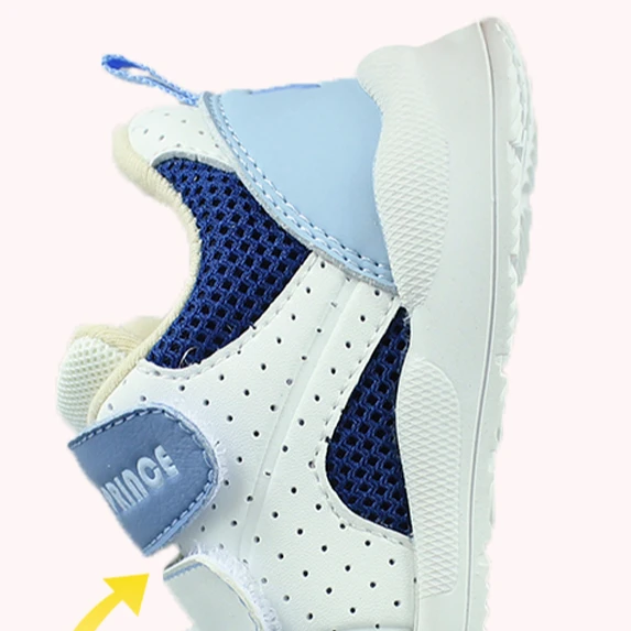 Blue children new fancy walking style orthopedic shoe baby winter cotton soles kids warm micro-fiber high quality shoes