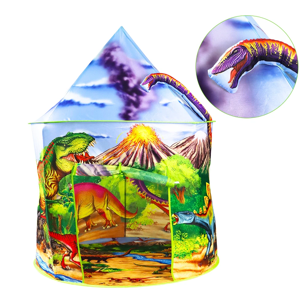 SISLAND Factory Wholesale Indoor Outdoor Pop up Dinosaur Toy Tent Large Play House Kids Play Tent For Children Games