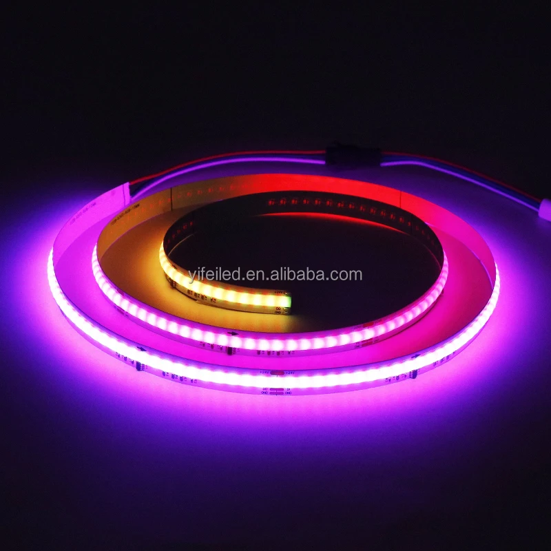 Color Changing Tape Light 630LEDS 5m White RGB RGBW Dream Colour Cob Chip Light 12V 24V Cob Strip