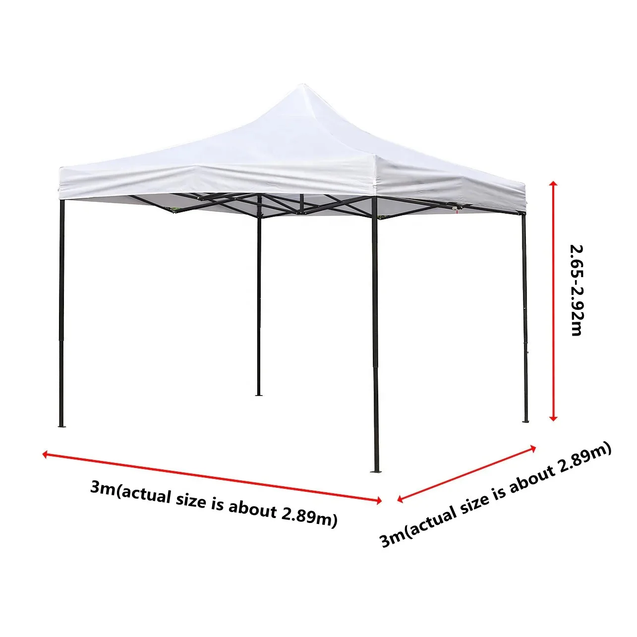 Custom Manufacturer LINYI AKUAN Trade Show Outdoor Gazebo Camping Pop up Tenda Toldo Plegable 3x3 Tent for Events