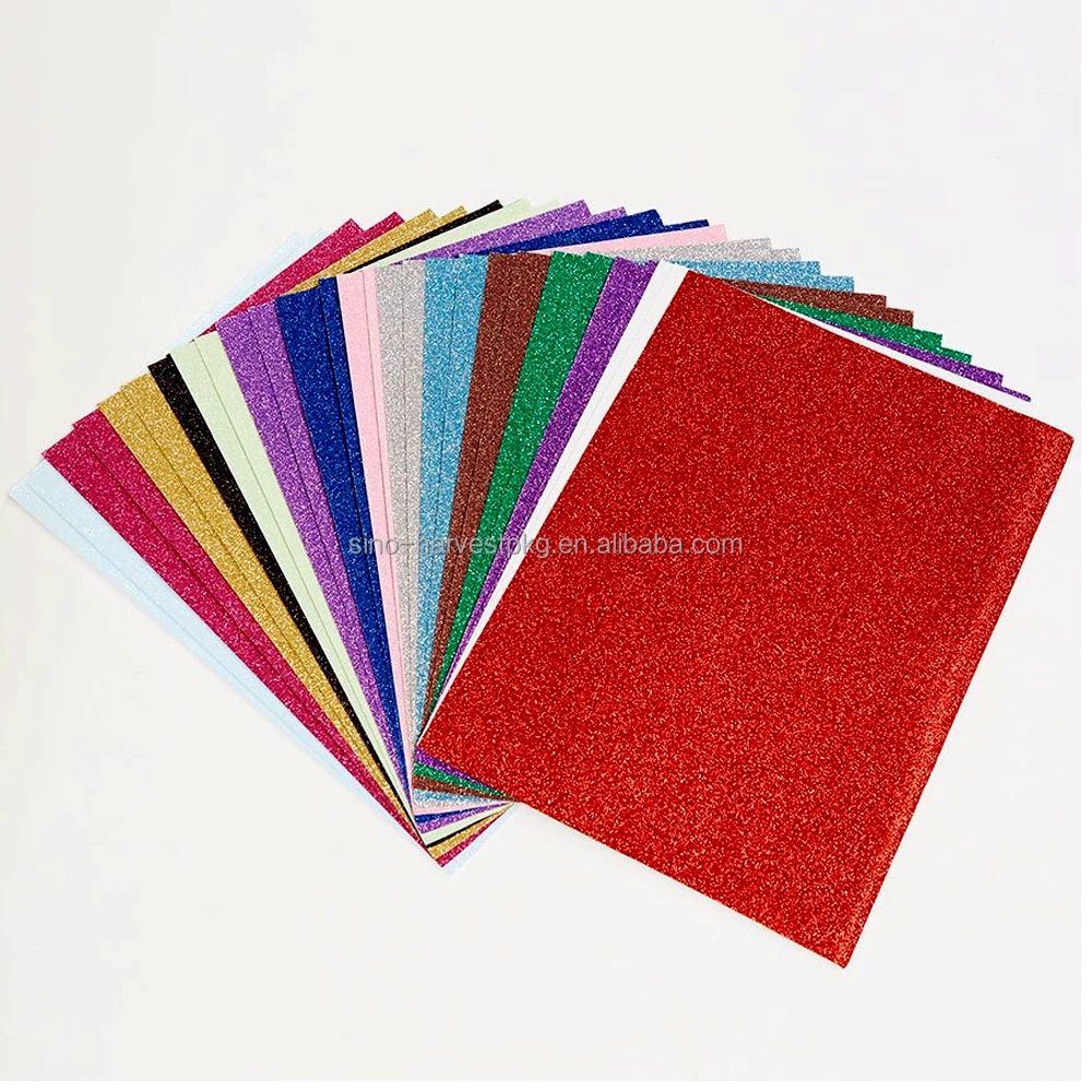 High Quality Glitter Craft Paper Paper, Custom Self-Adhesive Glitter Paper for DIY Crafts, Glitter Wrapping Paper