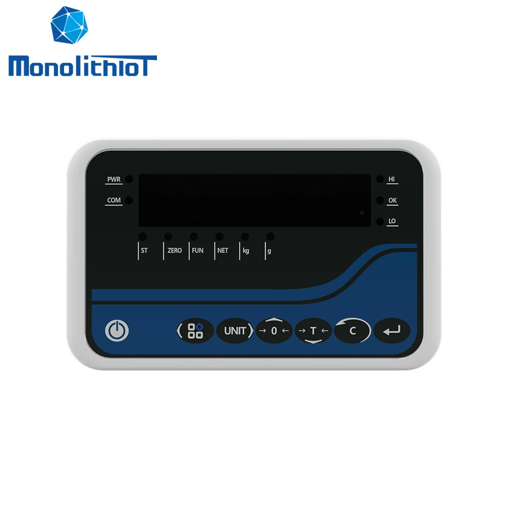 MonolithIoT MTS-3000 Industrial Platform Truck Scale Weighbridge Smart Digital Weighing Terminal Load Cell Controller Indicator