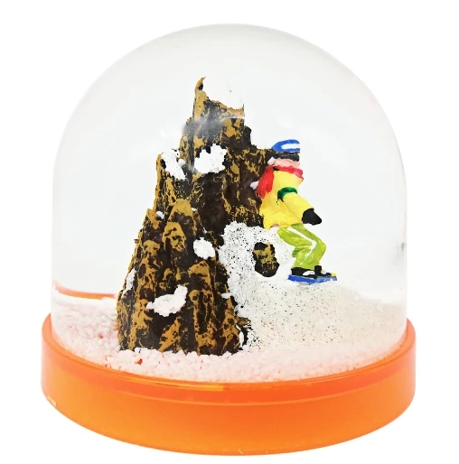 Quicksand Oil-filled Semi-circle Creative Paperweight, Floating Student Home Decorative Small Ornament Regular Item Small Gift.