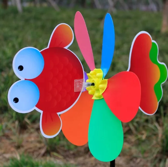 TY2976 Children funny spinning windmill, plastic pinwheel, interesting toy windmill For kindergarten decoration windmill toys