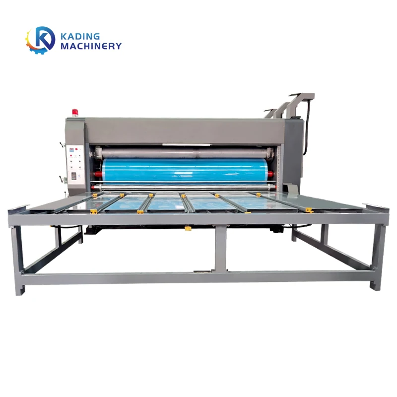 Chain Paper Feeding Corrugating Carton Boxes Printing Die Cutting Machine With Slotting Knives