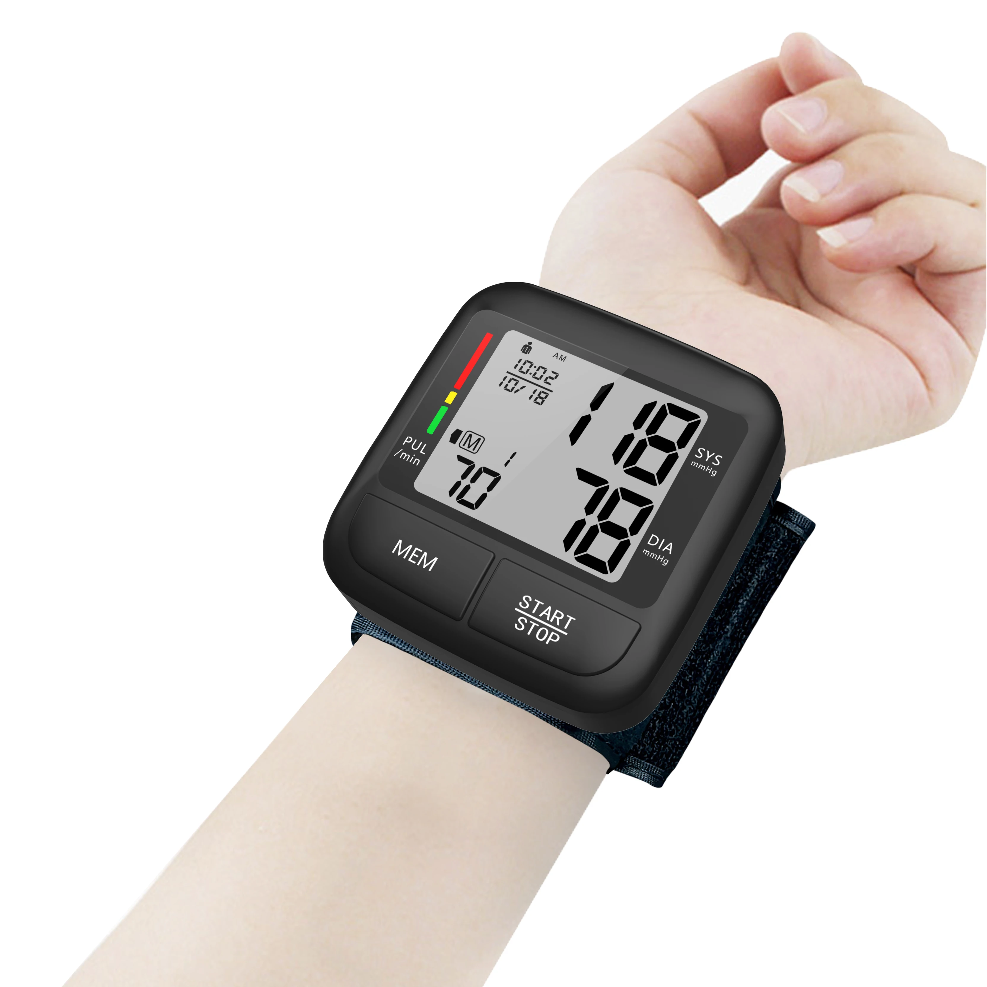 Factory Price OEM Electronic Bp Machine Digital Automatic Sphygmomanometer Smart Bp Monitor Wrist Blood Pressure Monitor