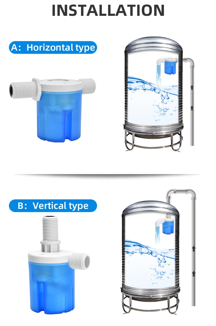 Plastic Mini Float Valve for Water Tank Water Tank Brass Float Valve With Plastic Ball Ball Float Valves Water Trough