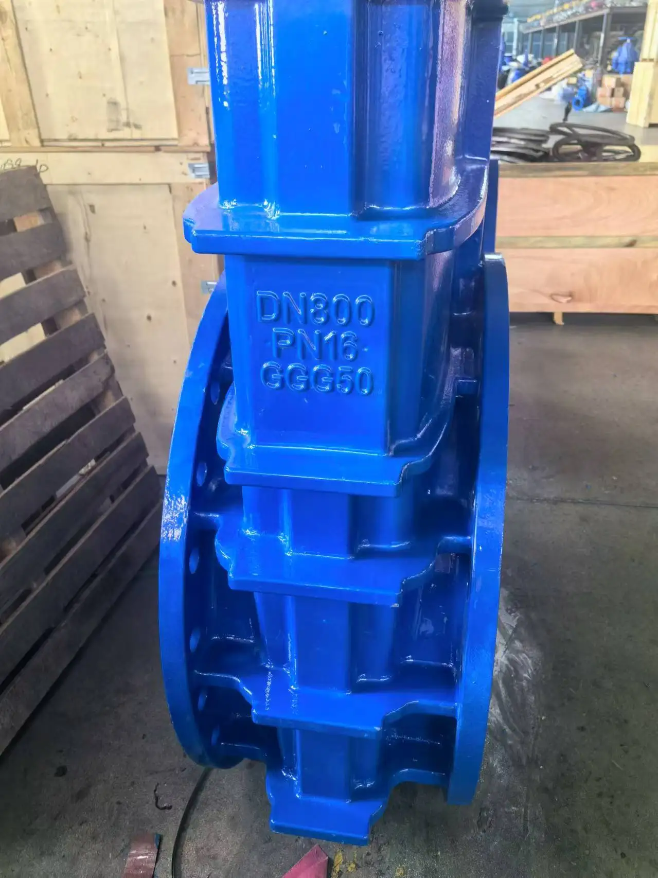 DIN F4 S15 GGG50 body 2Cr13 шток PN16 DN100 колпачок колпачка колеса без подъема штока резиновый уплотнительный запорный клапан