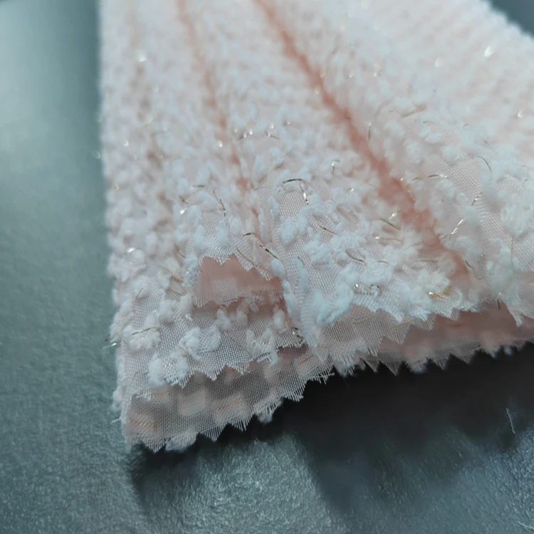 100%polyester fabric good quality metallic jacquard dot   gold metallic fabric for women dress