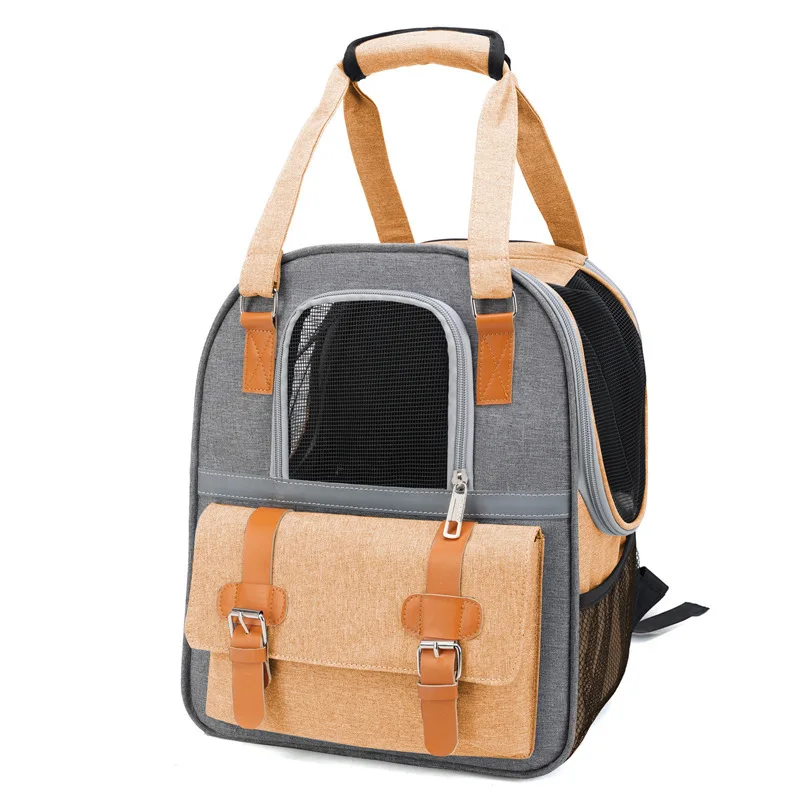 Wholesale Space Capsule Canvas Breathable Backpack for Small to Medium Dogs and Rabbits